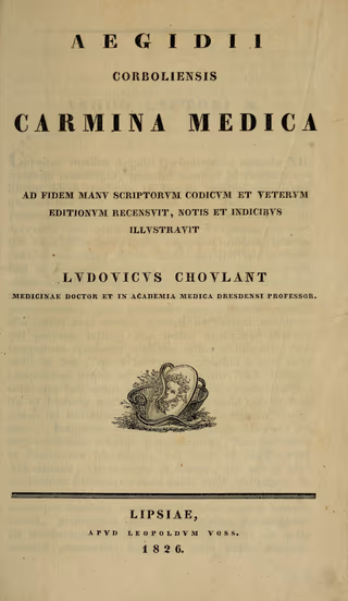 Aegidii Corboliensis carmina medica facsimile page
